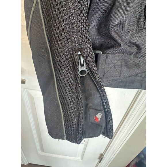 Joe Rocket Men's Mesh Padded Black Motorcycle Jacket Size M Tall - Picture 11 of 15